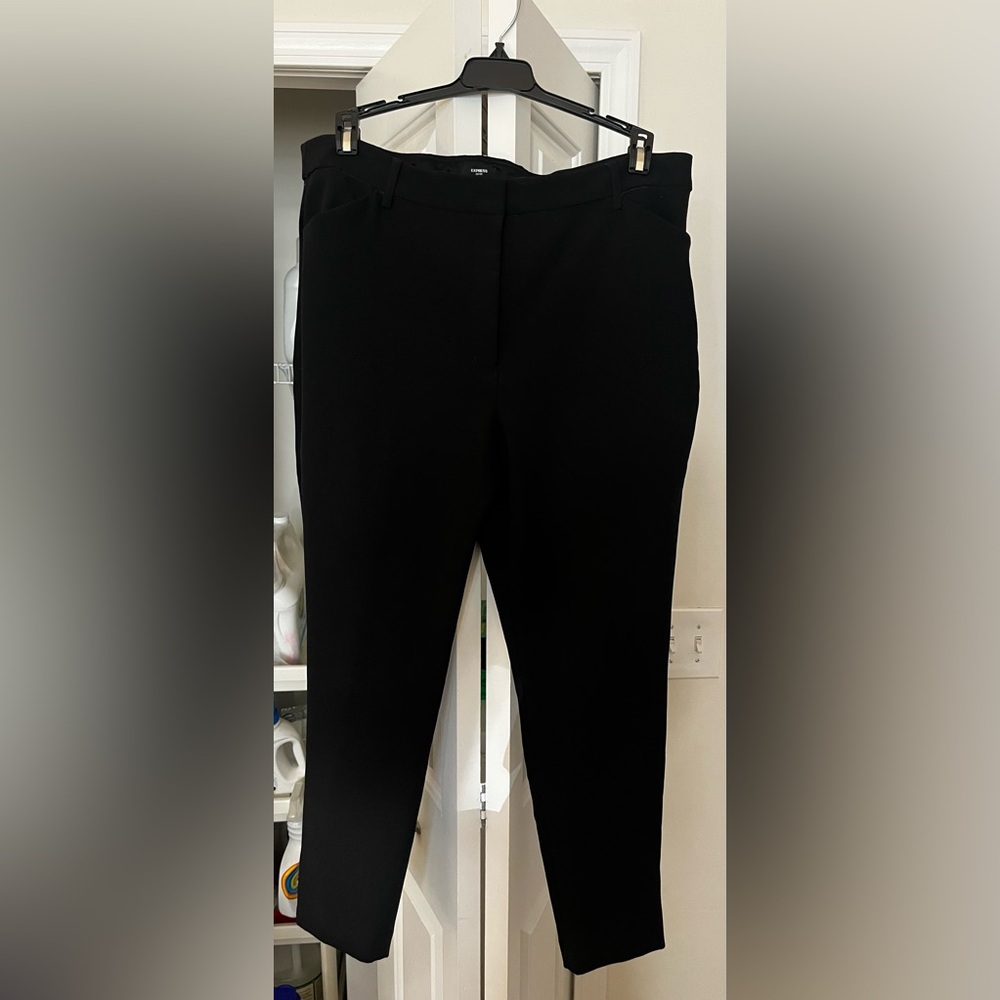 Express Editor Black Ankle Trousers